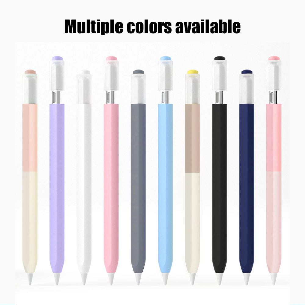 Color Splicing Silicone Pen Ca - Tablet Cover Accessories review and price