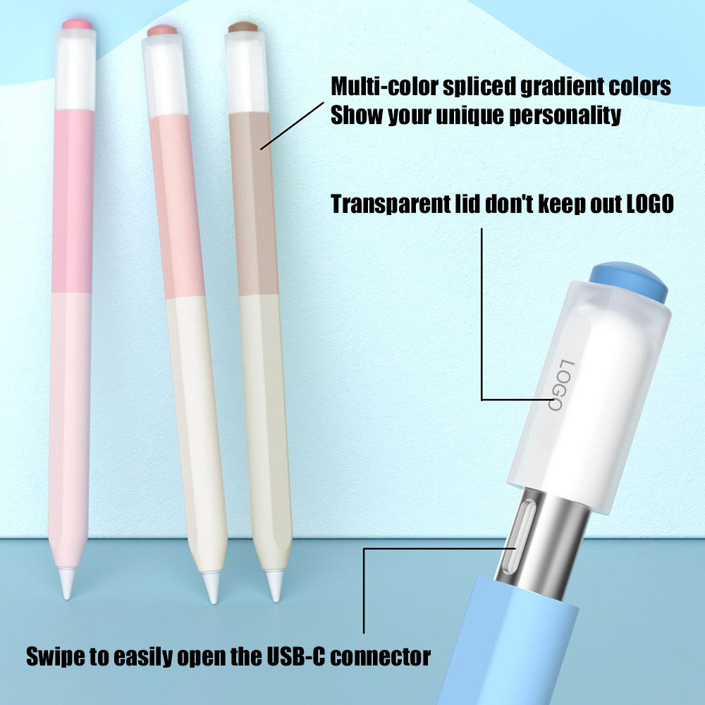 Color Splicing Silicone Pen Ca - Tablet Cover Accessories review and price