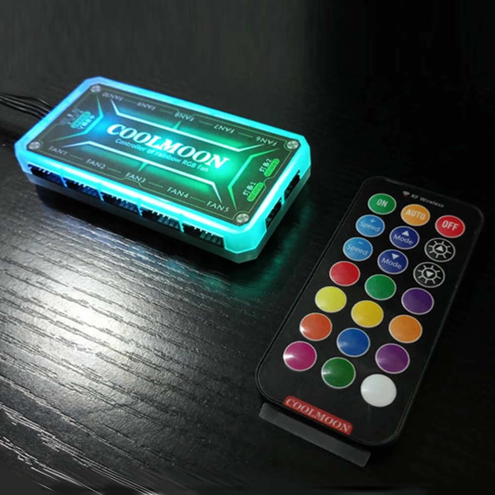 COOLMOON ARGB Controller 12V 5 - Tablet With All Accessories review and price