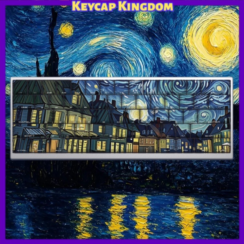Van Gogh Starry Sky Theme Keyc - Tablet Accessories Keyboard review and price