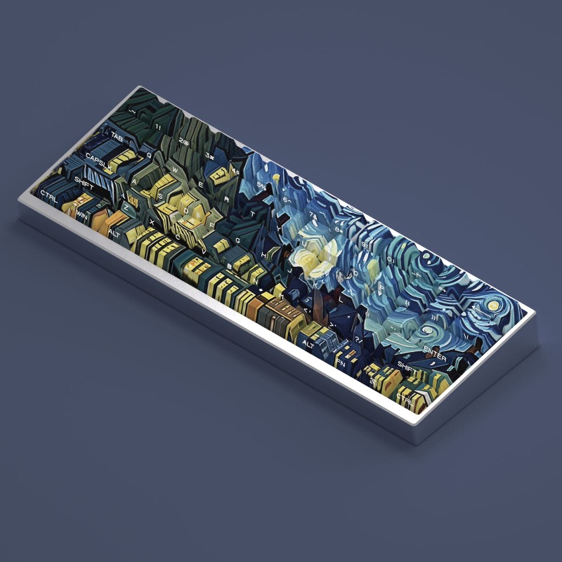 Van Gogh Starry Sky Theme Keyc - Tablet Accessories Keyboard review and price